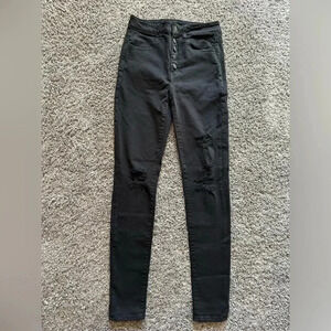 AE High-rise Black Jeggings- size 2